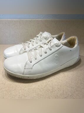 Vivobarefoot Men’s Geo Court II White Leather Zero Drop Shoes US 11